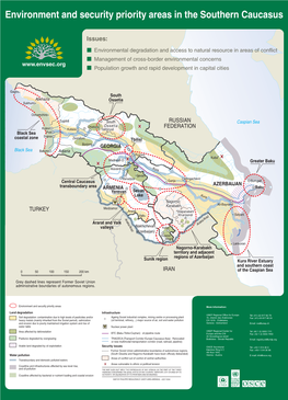 Environment and Security Priority Areas in the Southern Caucasus