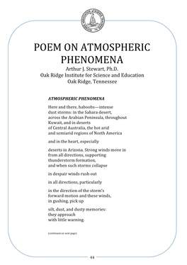 Poem!On!Atmospheric! Phenomena!