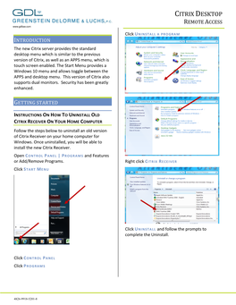 Citrix Desktop Remote Access