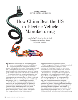 How China Beat the US in Electric Vehicle Manufacturing