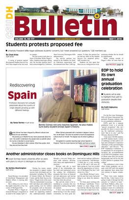 Students Protests Proposed Fee