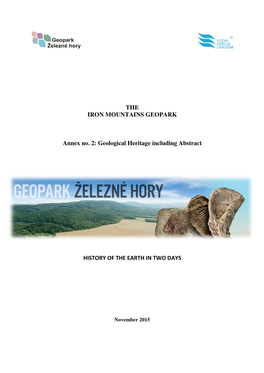 THE IRON MOUNTAINS GEOPARK Annex No. 2: Geological Heritage