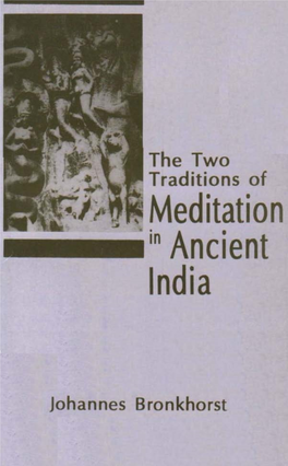 The Two Traditions of Meditation in Ancient India