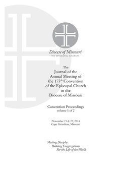 Journal of the Annual Meeting of the 175Th Convention of the Episcopal Church in the Diocese of Missouri