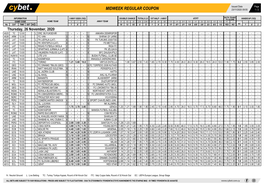 Midweek Regular Coupon 23/11/2020 09:55 1 / 2