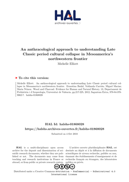 An Anthracological Approach to Understanding Late Classic Period Cultural Collapse in Mesoamerica's Northwestern Frontier