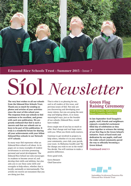 Edmund Rice Schools Trust Newsletter / Issue 7 / Summer 2013