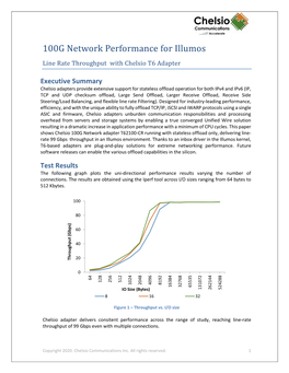 100G Network Performance for Illumos