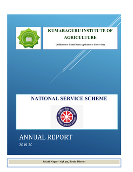 KIA NSS Annual Report 2019-20