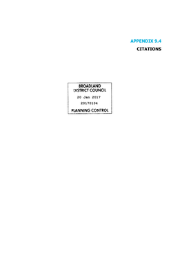 Appendix 9.4 Citations Cws 1393 (