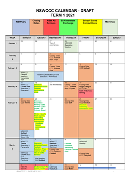 Nswccc Calendar - Draft Term 1 2021