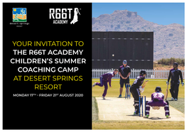 The R66t Academy Summer Coaching Camp