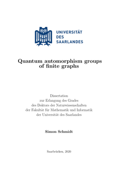 Quantum Automorphism Groups of Finite Graphs