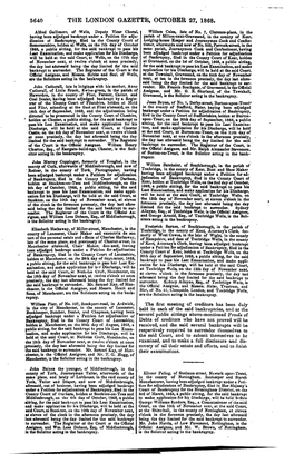 The London Gazette, October 27, 1868