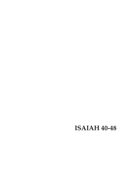 Isaiah 40-48