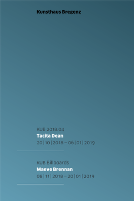 Kunsthaus Bregenz KUB 2018.04 Tacita Dean 20