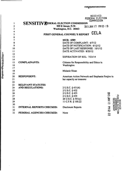 Sensitiv®*^Ei^Al Election Commission 5=3