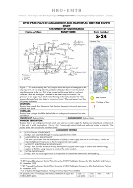 Hyde Park POM Heritage Review Statement of Significance