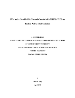 SVM and a Novel POOL Method Coupled with THEMATICS For