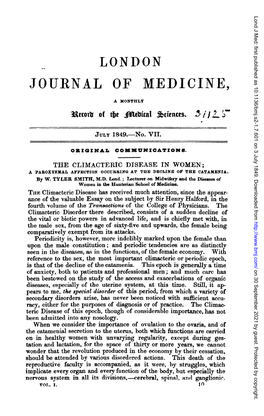 London Journtal of Medicine