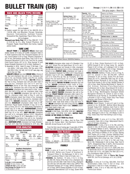 Race and (Black Type) Record Sire Line