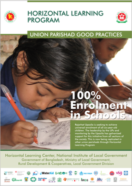 100% Enrolment in Schools 100% Enrolment in Schools