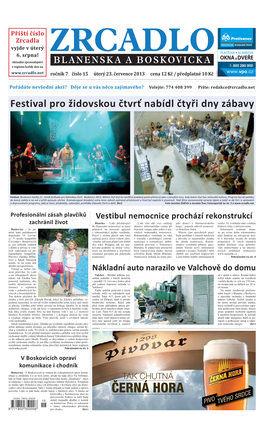 Festival Pro Židovskou Čtvrť Nabídl Čtyři Dny Zábavy