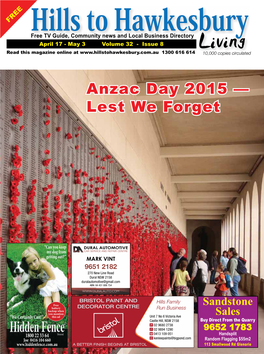 Anzac Day 2015 — Lest We Forget