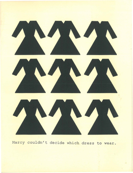 Marcy Couldn't Decide Which Dress to Wear. Cover by Ellen Bloomenstein