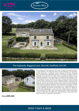 The Asplands, Boggard Lane, Worrall, Sheffield, S35 0FJ