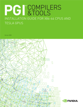 Installation Guide for X86-64 Cpus and Tesla Gpus