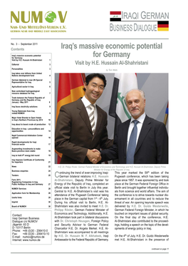 Iraq's Massive Economic Potential for Germany