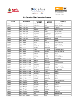 628 Becarios SEV-Fundación Televisa