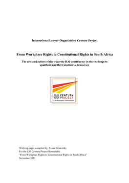 From Workplace Rights to Constitutional Rights in South Africa