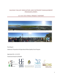 Salinas Valley Irrigation and Nutrient Management Program (Inmp)