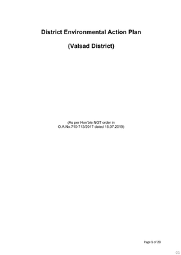 District Environmental Action Plan (Valsad District)