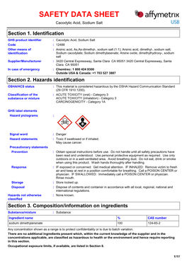 Cacodylic Acid, Sodium Salt