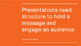 Choose a Narrative Structure