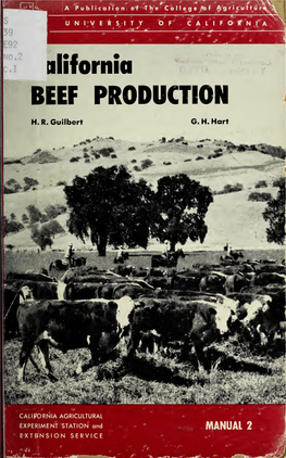 California BEEF PRODUCTION