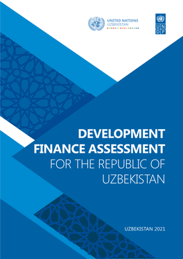 Development Finance Assessment for the Republic of Uzbekistan