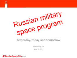 Russian Military Space Program