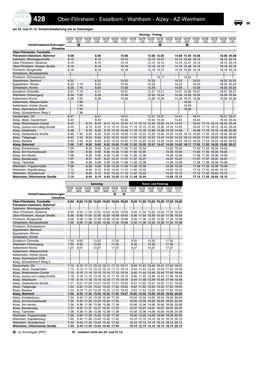 Fahrplan Linie