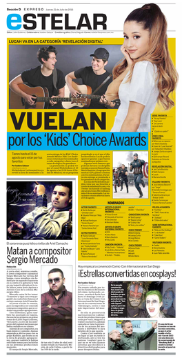 Matan a Compositor Sergio Mercado