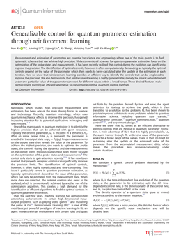Generalizable Control for Quantum Parameter Estimation Through Reinforcement Learning