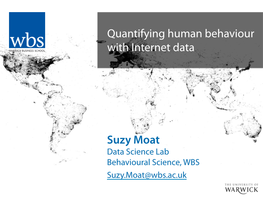 Suzy Moat Data Science Lab Behavioural Science, WBS