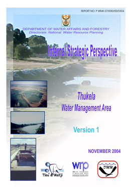 Thukela Water Management Area: Internal Strategic Perspective