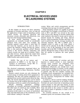 Electrical Devices Used in Launching Systems