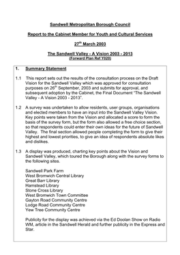 Sandwell Metropolitan Borough Council