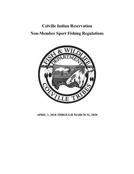 Colville Indian Reservation Non-Member Sport Fishing Regulations