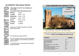 Stallingborough Newslettter